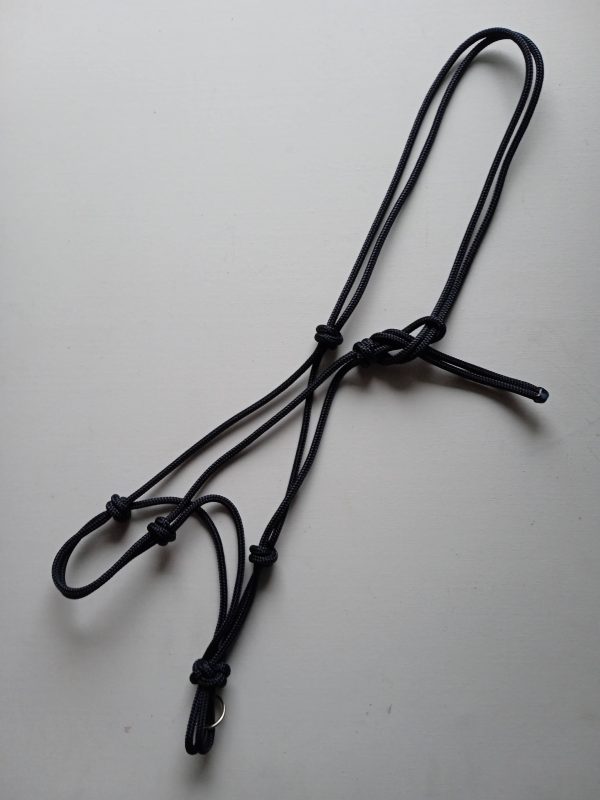 Black rope halter